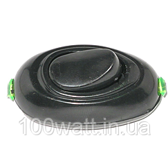 Вимикач для бра чорний (мікрік-бигунок) ST 4118, фото 1