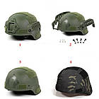 Чохол на шолом, кавер на каску типу ACH MICH 2000 з вухами, Pixel Multicam (C27-03-01), фото 4