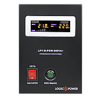 Джерело безперебійного живлення Logicpower LPY-B-PSW-800VA+ (560Вт) 5A/15A (LP4150) правильна синусоїда, фото 3