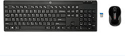 HP 200 – бездротова клавіатура та миша (QWERTY, іспанська, бездротова, USB), чорний