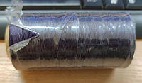 Нитка вощеная плоская 0,8 мм S073 260 м 150D баклажановый темно-фиолетовый цвет нить для шитья кожи