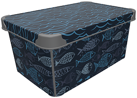 Коробка QUTU STYLE BOX с/к OCEAN LIFE 10л. (STYLE BOX с/к OCEAN LIFE 10л.)  TZP196