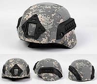 Чехол кавер на шлем каску ACH MICH 2000 с ушами, Pixel Light Grey (ACU)