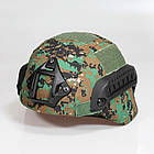 Чохол на шолом, кавер на каску типу ACH MICH 2000 з вухами, Pixel Multicam (C27-03-01), фото 2