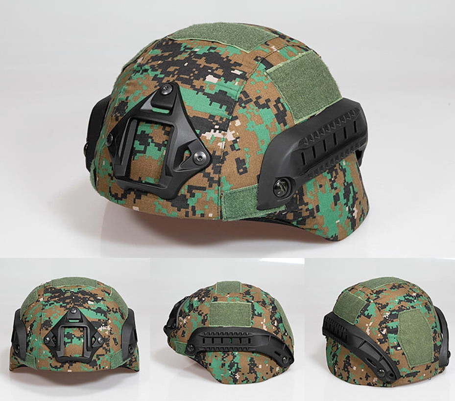 Чохол на шолом, кавер на каску типу ACH MICH 2000 з вухами, Pixel Multicam (C27-03-01), фото 1