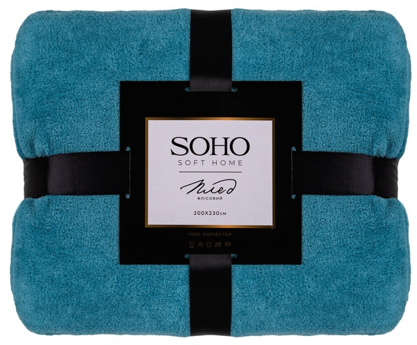 Текстиль для дому SOHO Плед флісовий, розмір 200*230 см, Pattern blue TZP141