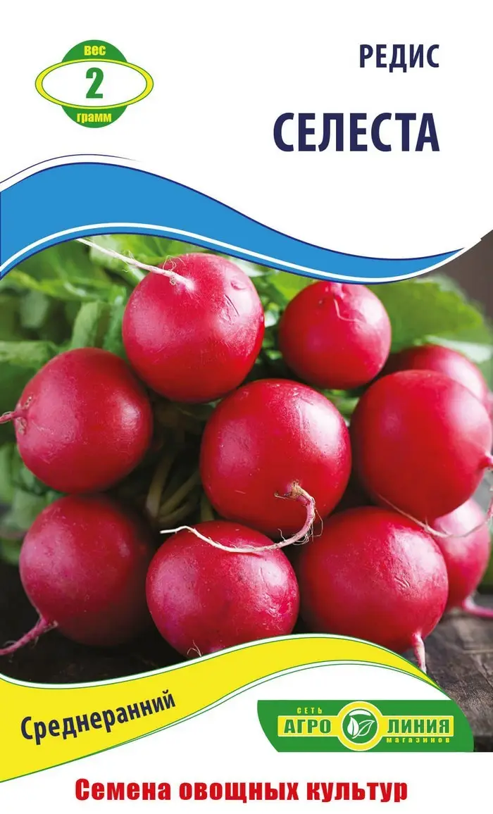 Насіння редису "Селеста" 2 г (тм "Агролінія")