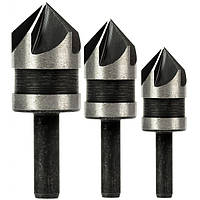 Набір зенкерних свердел по дереву 12-16-19 мм 3 шт. Vorfal V06048