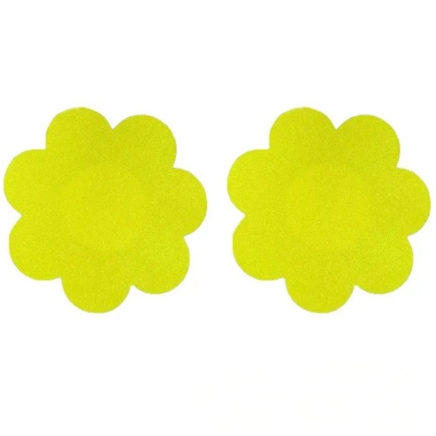 Наклейки на бюст Ромашки 75 мм жовтий, фото 1