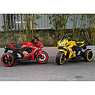 Електромотоцикл дитячий на акумуляторі 3-х колісний SPOKO N-518 електричний мотоцикл для дітей синій, фото 8