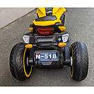 Електромотоцикл дитячий на акумуляторі 3-х колісний SPOKO N-518 електричний мотоцикл для дітей синій, фото 4