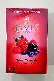 Чай James з ягодами 100 г чорний