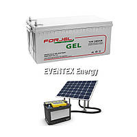 Аккумулятор гелевий AGM FORJEL 12V - 200 Ah Solar