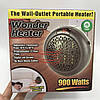 Портативний тепловентилятор мініобігрівач у розетку Wonder Heater 900W, фото 7