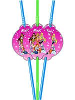 Коктейльні трубочки "Феї Вінкс" з гофрою (10 шт.) малотиражне видання-