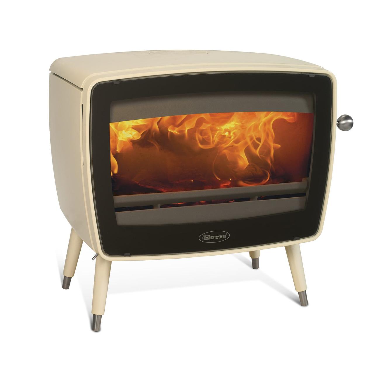 Чавунна піч DOVRE VINTAGE 50/E8 кремова