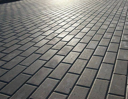 Тротуарна Плитка "Кірпічик" товщина 45 мм, тм Бетоніка колір — Сірий, фото 2