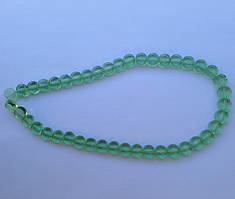 Бусіна Таблетка колір св. зелений 8 мм