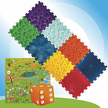 Масажний килимок Ортек Пазли з настільною грою "Лісові пригоди" 10 елементів