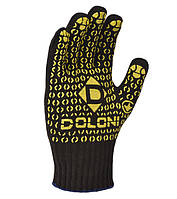 Рукавички Doloni з ПВХ малюнком помаранчеві, чорні