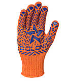 Рукавички Doloni з ПВХ малюнком помаранчеві, чорні, фото 2