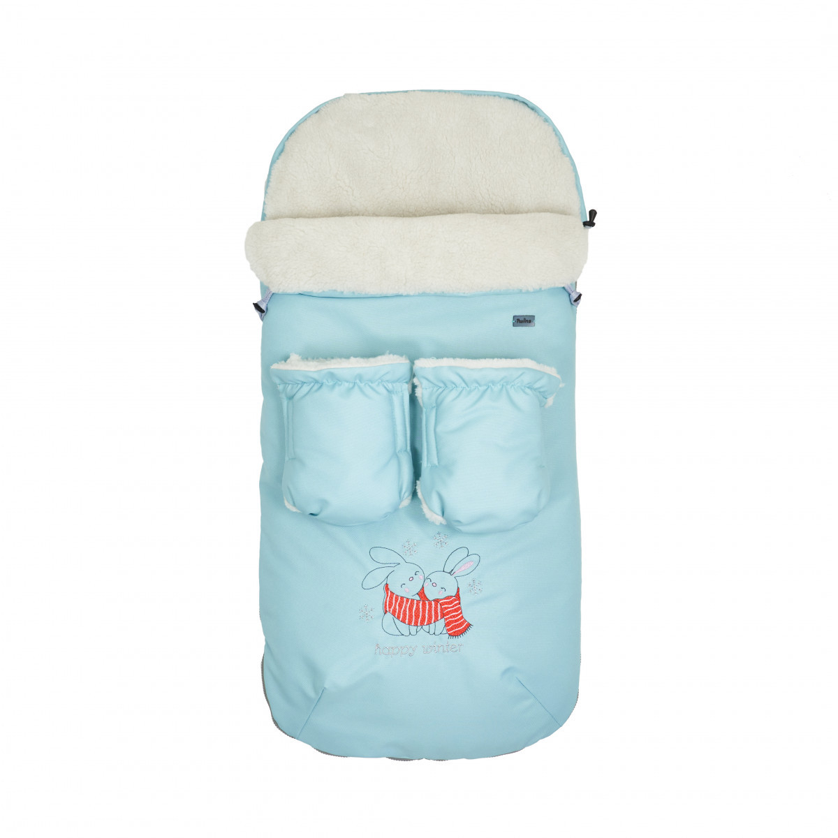 Конверт прогулянковий Twins Silver з рукавицями М'ятний, фото 1