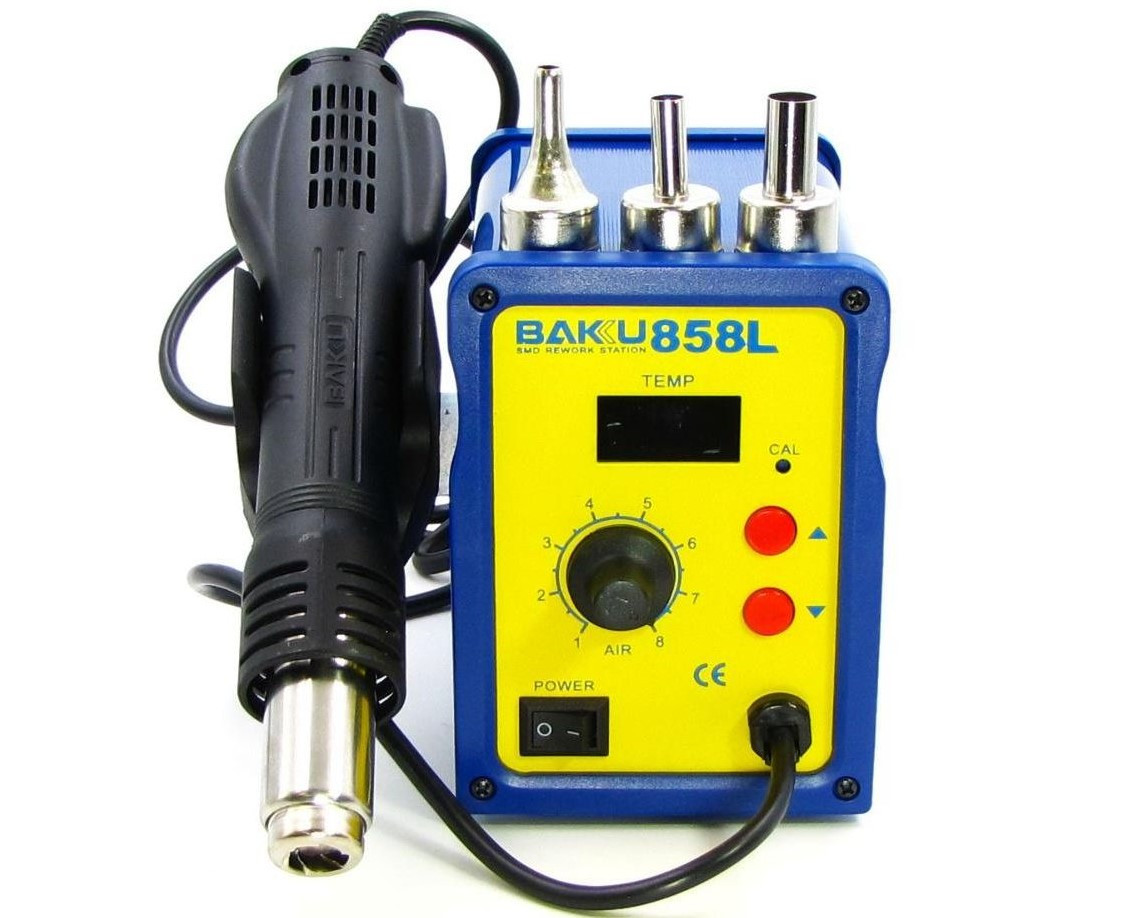 Паяльная станция BAKU BK858L, фен с цифровым блоком регулировки (220V ...