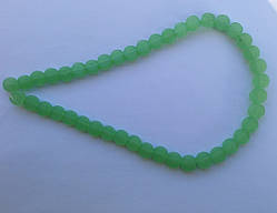 Бусина Таблетка колір нефритовий м'ятний 8 мм