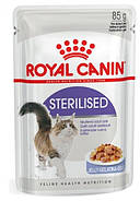 Вологий корм для котів Royal Canin Sterilised Yelly (Роял Канін стерилайз у желе) 12x85 грам, фото 3