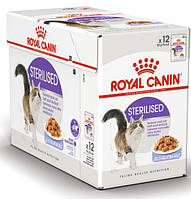 Влажный корм для котов Royal Canin Sterilised Yelly (Роял Канин стерилайз в желе) 12x85 грамм