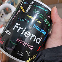 Великий кухоль Гігант Friend 900 мл Уцінка, фото 3