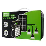 Портативна сонячна станція, кемпінговий ліхтар GD TIMES GD-105, power bank, solar, фото 4