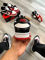 Кроссовки, кеды отличное качество Nike SB Dunk Low Black Red Размер 41