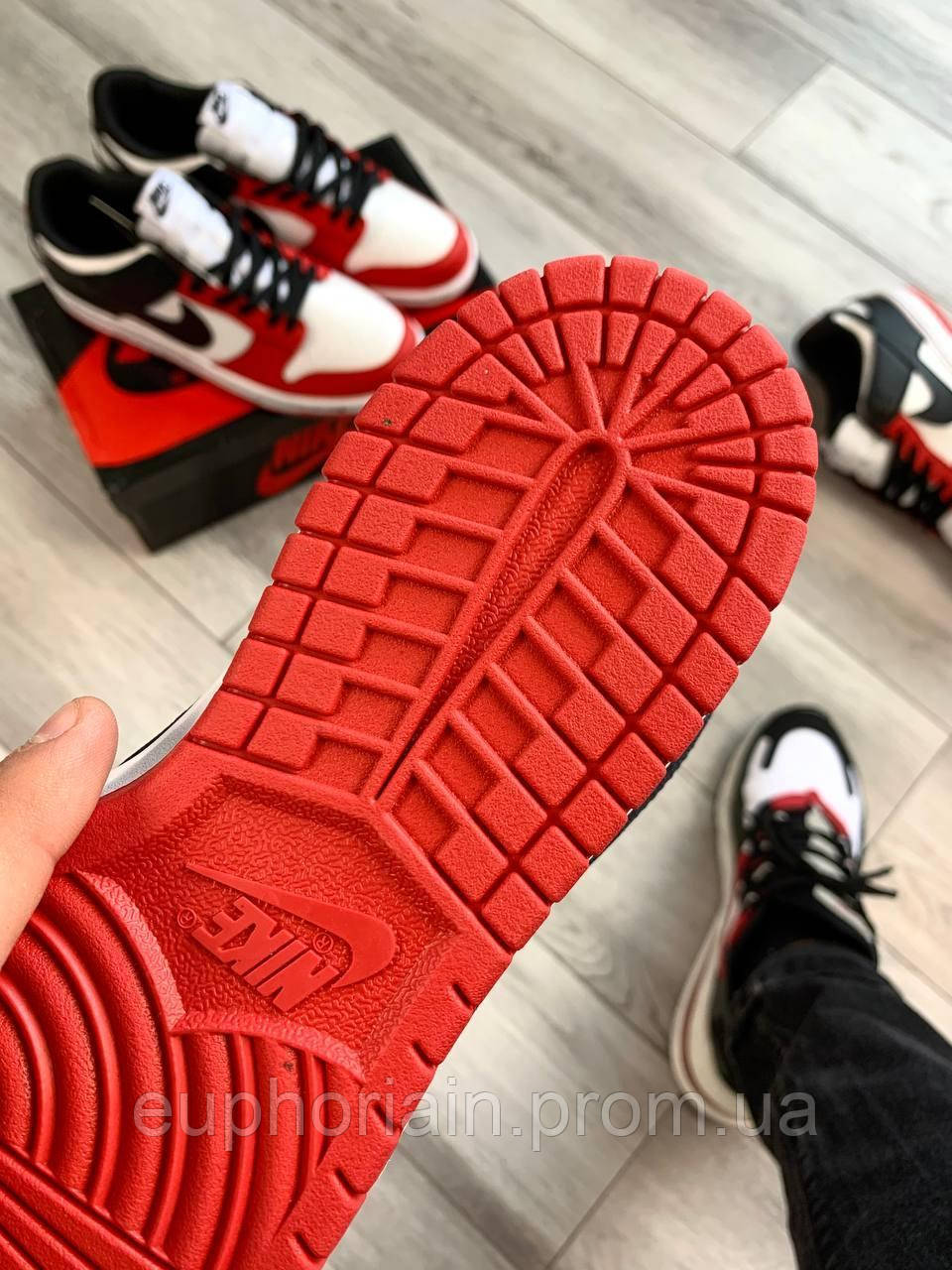 Кроссовки, кеды отличное качество Nike SB Dunk Low Black Red Размер 41 - фото 5 - id-p1748476272