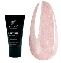 Poly Gel Siller Моделюючий полігель Glitter №2,30мл
