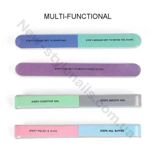 Пилка Баф-Шліфувальник для нігтів 7 в 1., фото 1