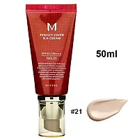 Матирующий ББ Крем №21 MISSHA M Perfect Cover BB Cream SPF42PA 50 мл Лёгкий беж