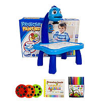 Детский стол проектор для рисования со светодиодной подсветкой, SP1, синий, Хорошее качество, синий, Детский