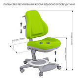Ортопедичне крісло для дітей FUNDESK BRAVO GREEN, фото 9