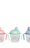 Поїлка з кришкою та силіконовим носиком Lindo 150 мл для малюків із 6 місяців блакитний, фото 2