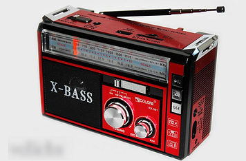 Радіоприймач Golon RX-381 USB, Gp, Гарної якості, SD/TF Карта, LEDфонарик, Радіоприймач Golon, Радіо, мікрофон-караоке