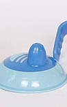 Поїлка з кришкою та силіконовим носиком Lindo 150 мл для малюків із 6 місяців блакитний, фото 3