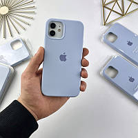 Силиконовый чехол на Айфон 12 / 12 Про с закрытым низом | Case for iPhone 12 / 12 Pro Lilac (5)