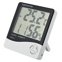 Часы Термометр Гигрометр HTC-1 3в1, Gp1, Хорошего качества, гигрометр, метеостанция домашняя, термометр