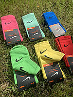 Шкарпетки Nike високі спортивні шкарпетки Найк кольорові тренувальні з логотипом