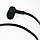 Дротові навушники з мікрофоном Celebrat mod. D2 Чорні, вакуумні навушники вкладиші (проводные наушники), фото 5