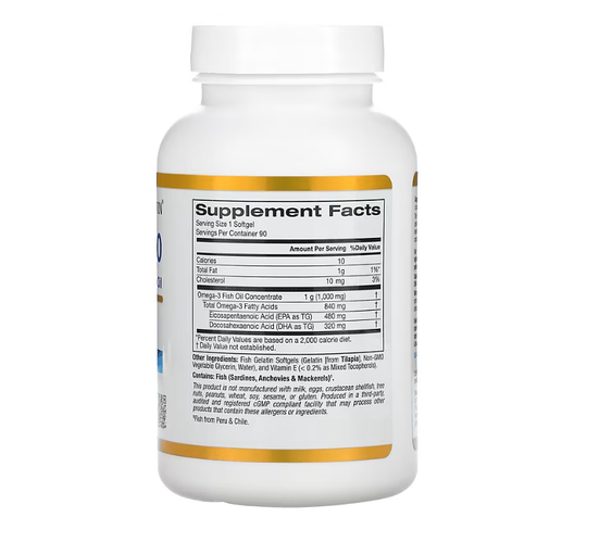 Купить Omega 800, California Gold Nutrition, рыбий жир 80% EPA/DHA ...