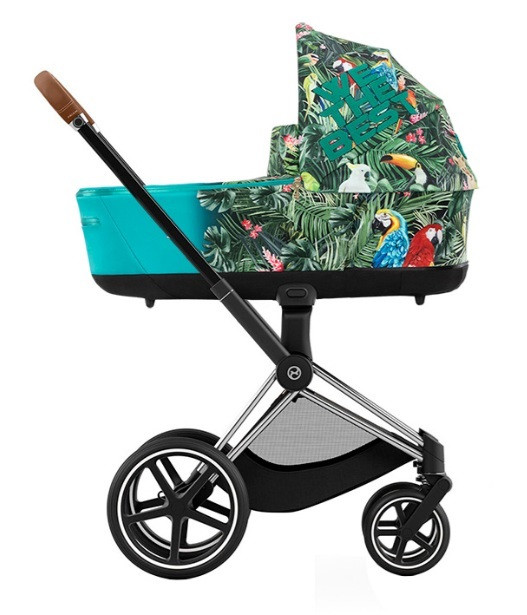 Коляска Cybex Priam 4.0 шасі Chrome Brown + люлька by DJ Khaled We The Best, фото 1