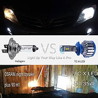 Xenon LED Turbo T1-H7 фары 6000К, Gp1, Хорошее качество, дневные ходовые огни дхо, светодиодные дневные