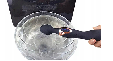 Універсальний багатофункціональний вібратор медичний силікон чорний, фото 5